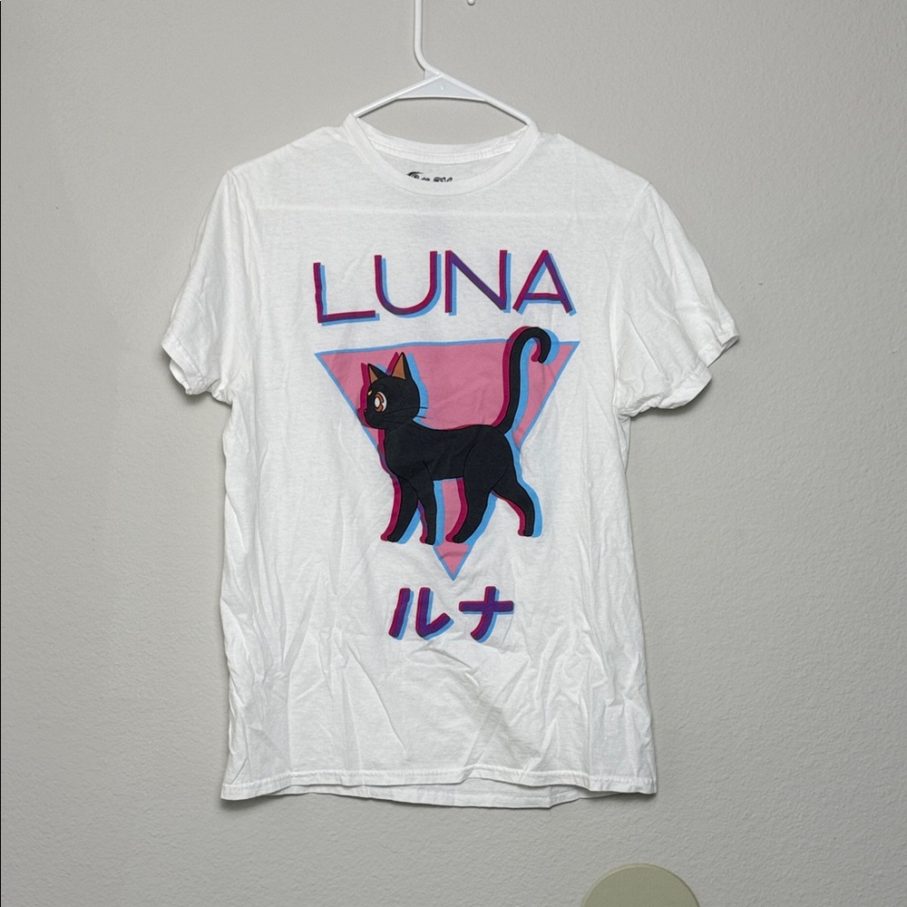 Sailor Moon Luna cat Graphic Tee